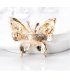 SB175 - Black butterfly drip oil diamond brooch